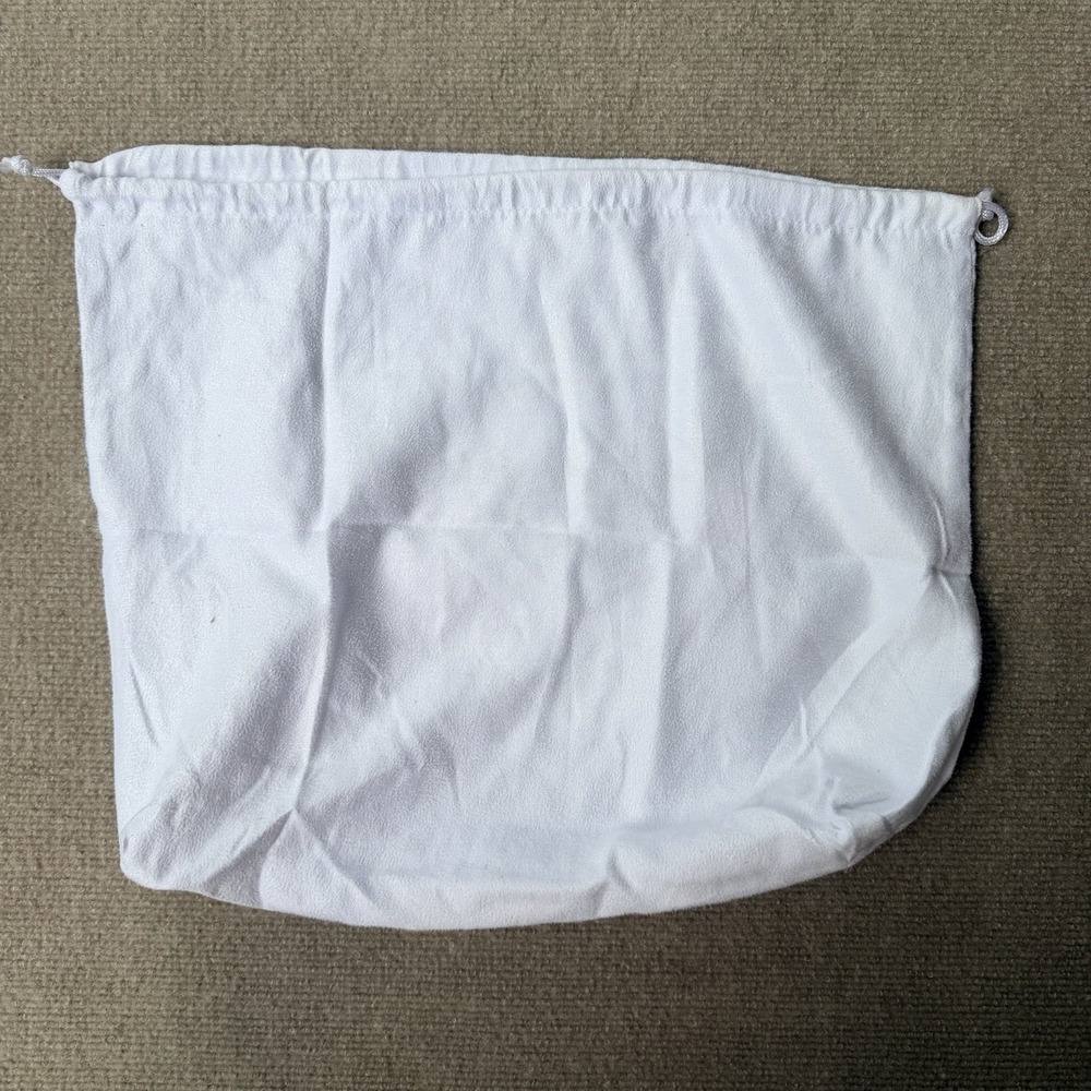 Brighton White Purse Storage Cloth Dust Bag 16"‎ x 13" Drawstring Closure Cotton - Picture 2 of 4